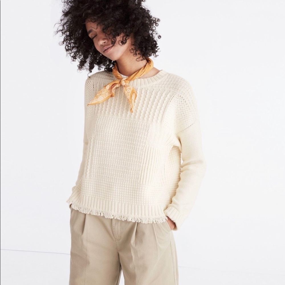 Madewell stitch-mix pullover